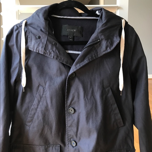 **H*P**J. Crew Basketweave Jacket Raincoat - Picture 4 of 8
